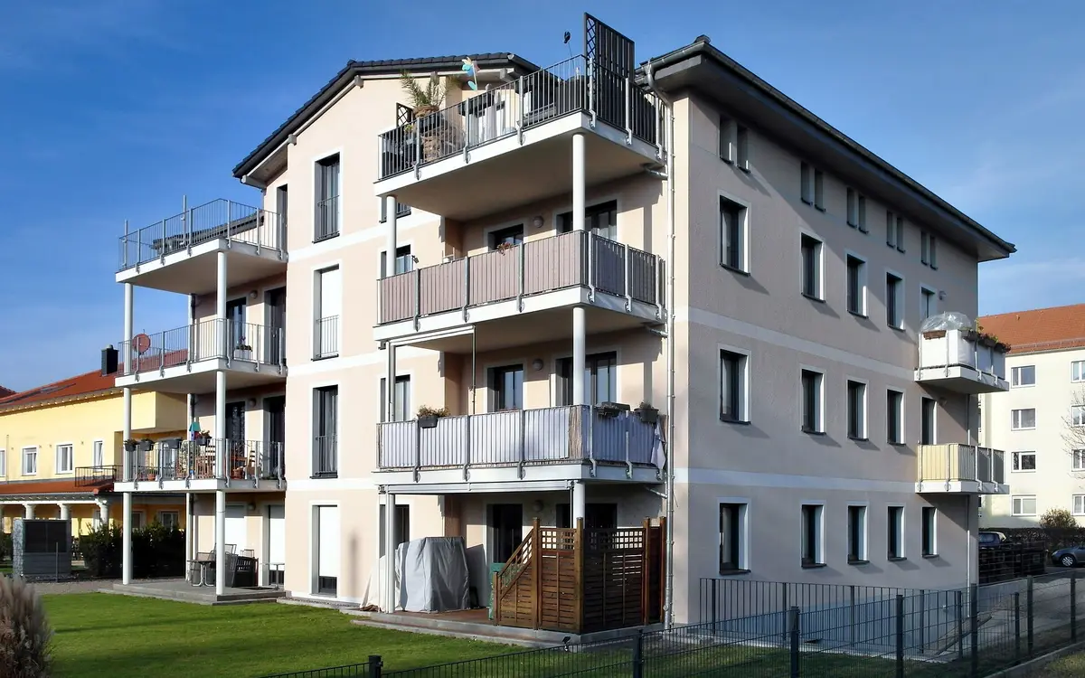 Neu gebautes Mehrfamilienhaus im Passivhaus-Standard